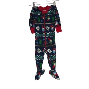 HANNA ANDERSSON - BOYS 75CM US 12-18MOS - BLUE SNUG FITTING ORGANIC COTTON PJ'S - Picture 1 of 3