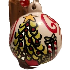 Holiday Glory Haus Christmas Ceramic Ornament Christmas Tree And Presents 1086 - Picture 1 of 14