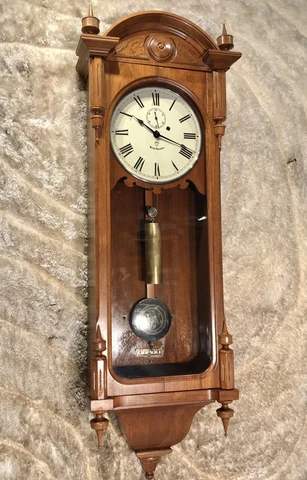 antique USA SETH THOMAS NO.6 Regulator clock,brass weight Driven,walnut case Cover