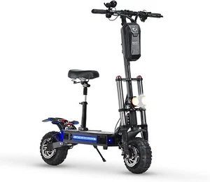 2025 11in Folding Dual Motor 6000W Adult Electric Scooter Off Road Tire commute - Picture 1 of 22