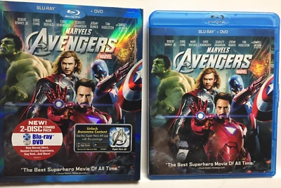 MARVEL's The Avengers (Blu-ray/DVD,2012,2-Disc) w/Embossed Foil Slipcover! - Image 1 of 4