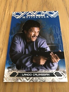 2017 Star Wars Masterwork Blue Parallel Base Card #46: Lando Calrissian - Picture 1 of 1