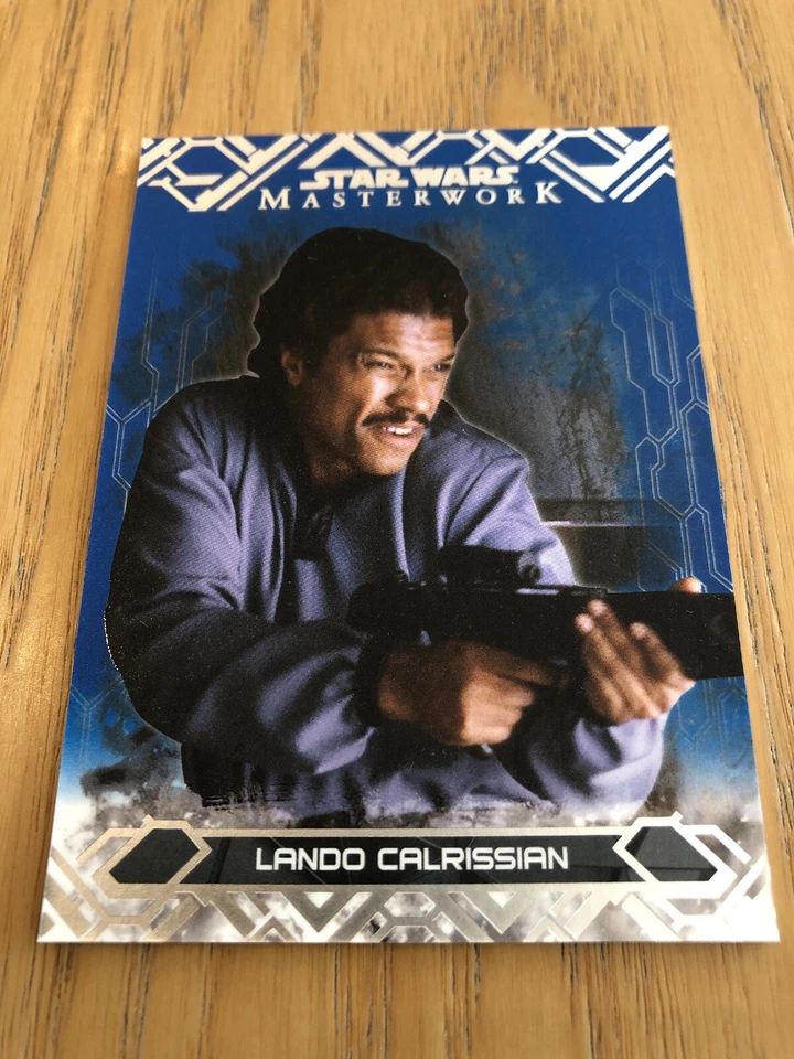 2017 Star Wars Masterwork Blue Parallel Base Card #46: Lando Calrissian - Image 1 of 1
