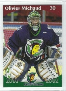 2001-02 Shawinigan Cataractes (QMJHL) Olivier Michaud (goalie)