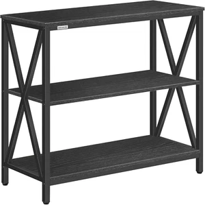 Sofa Table, Industrial Console Table, 3-Tier Narrow Side Table with Open Shelves - Picture 1 of 12