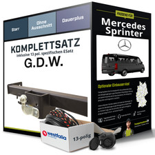 Mercedes Sprinter flatbed trailer coupling rigid + eSet 13-pol 04.2006-05.2018