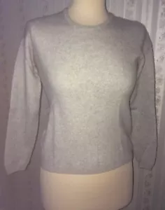100% Pure Cashmere Grey Jumper by Isle. Small - Picture 1 of 4