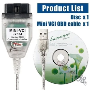 V18.00.008 MINI VCI TIS OBD J2534 para Toyota Lexus Scion con lo último en Techstream - Imagen 1 de 4