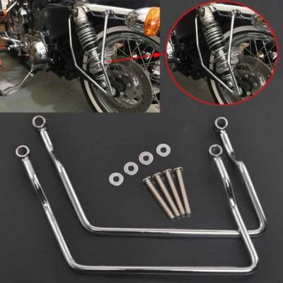 Soporte de montaje de barra de soporte para bolsa de sillín de 17 cm para Honda Rebel CMX 250/C Foto 1 de 4