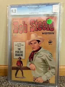 Bob Steele Western #3 (1951) Fawcett Publications CGC 9.2 Near Mint -