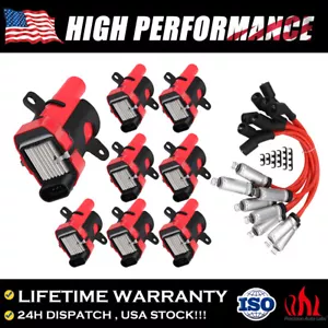 Round Ignition Coil Spark Plug Pack For Chevy Silverado GMC LS1 LS3 4.8 5.3 6.0L - Picture 1 of 12