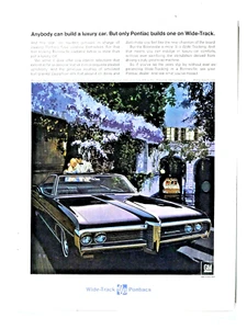 1968 Pontiac Bonneville 2 Door HT Vintage Fitz & Van Art Original Print Ad - Picture 1 of 5