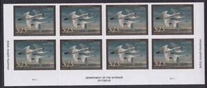 US RW90 Migratory Birds $25 footer plate block 8 MNH 2023-2024 - Picture 1 of 1
