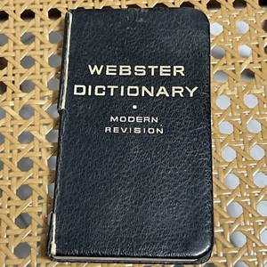 Pocket Size Vintage Webster Dictionary: Modern Revision (1965) - Picture 1 of 16