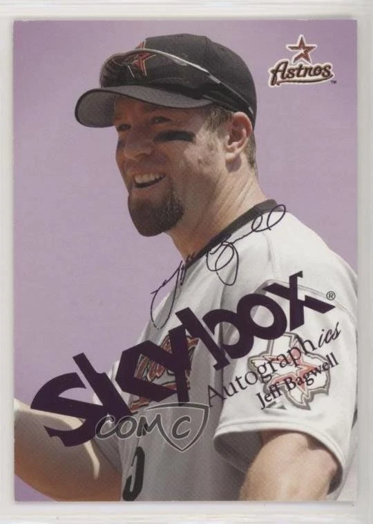 2004 Skybox Autographics Royal Insignia /25 Jeff Bagwell #38 HOF - Image 1 of 2