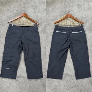 Arc’teryx Women’s Canvas Capri Pants Mid Rise Outdoor Hiking in Gray Size 10 - Picture 1 of 15