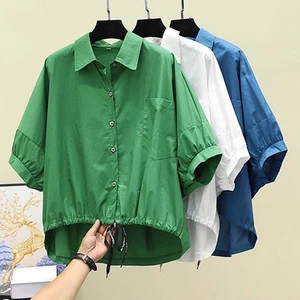 All Match Solid Color Shirt with Pleats Ideal for Office or Casual Use - Picture 1 of 24