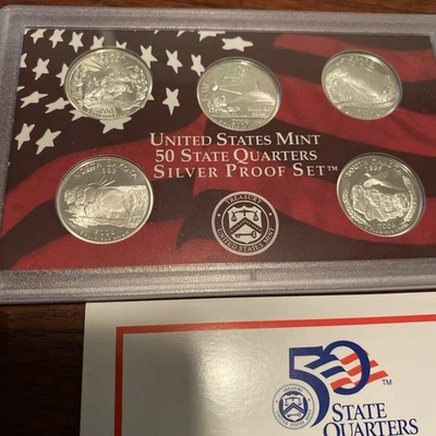2006 S Proof State Quarter Set 90% Silver OGP & COA 5 Coins - Image 1 of 4