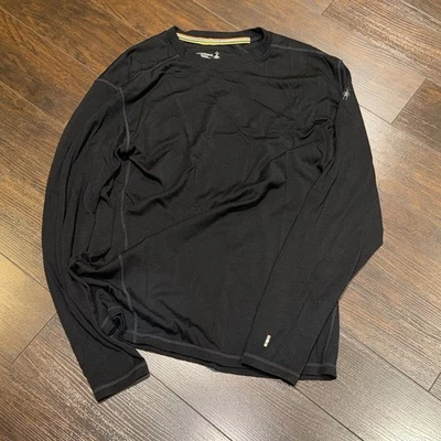 Camisa Smartwool 100 % lana merino manga larga capa base para hombre talla XL negra Foto 1 de 4