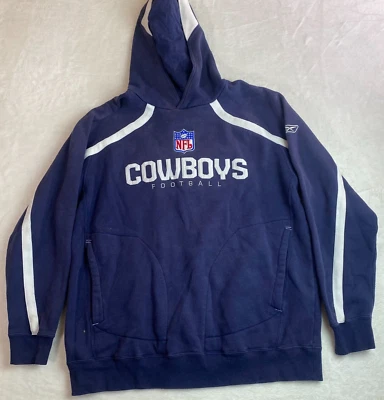 Suéter com capuz vintage On Field Reebok NFL Dallas Cowboys XL EX TG - Imagem 1 de 4