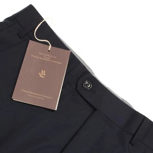 Hiltl NWT Dress Pants Size 32 US DiBiella In Blue Vitale Barberis Canonico Wool - Picture 1 of 14