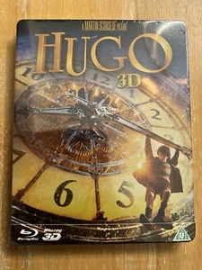 HUGO - UK EXCLUSIVE 3D + 2D BLU RAY STEELBOOK - NEW & SEALED - Picture 1 of 3