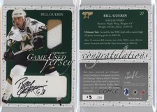 2003-04 ITG Ultimate Memorabilia 4th Edition Jerseys /30 Bill Guerin #27 Auto