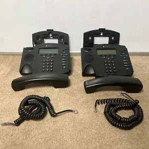 2x Polycom SoundPoint IP 430 SIP, 2-line VoIP PoE Phone, 2201-11402-001 - Picture 1 of 9