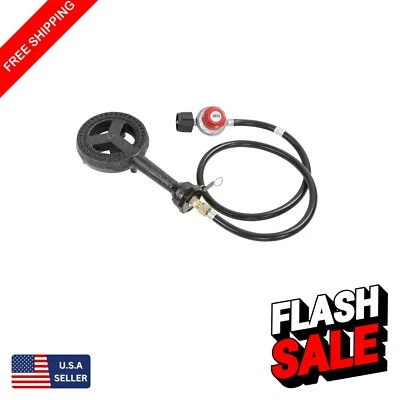 Professional Grade 6" Cast Iron High Pressure Burner with Stand & Accessories - Image 1 of 4