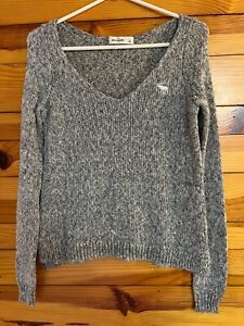 Abercrombie & Fitch Kids Gray with Silver Sweater EUC Girls Size L