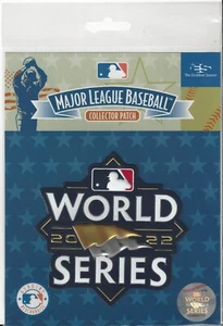 2022 World Series TPU SHINY Sleeve Patch 4"x4" Phillies Astros Official On Field - Picture 1 of 2