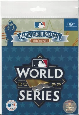 2022 World Series TPU SHINY Sleeve Patch 4"x4" Phillies Astros Official On Field - Image 1 of 2