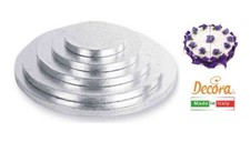 SOTTOTORTA CAKEBOARD SILVER CM.45X1,2H DECORA