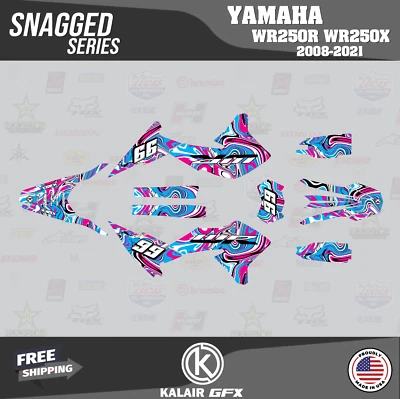 Kit Gráficos para YAMAHA WR250X WR250R (2008-2021) Serie Enganchada - Magenta Foto 1 de 4