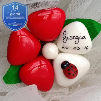 Confetti Sulmona bomboniera laurea fiore personalizzato segnaposto matrimonio