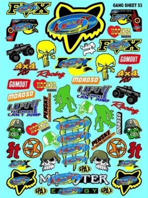 R/c White Vinyl Sticker Graphic Decal Sheets die-cut-F1Nascarracingnumbersaxial - Image 1 of 4