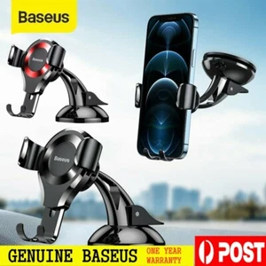 Baseus 360° Gravity Universal Car Mobile Phone Holder GPS Stand Mount Cradle AU - Picture 1 of 17
