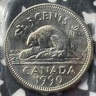 1990 Kanada 5 centów ICCS MS63 Bare Belly Variety Partia #DS645 Wybór UNC!