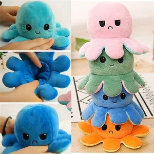 Reversible Flip Octopus Plush Stuffed Toy Soft Animal Home Accessories Baby Gift