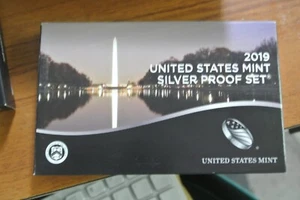2019 Silver Proof Set U.S. Mint OGP COA No Reverse Proof Penny - Picture 1 of 4