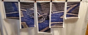5pc Canvas Art Dallas Cowboys Helmet Field Ball NFL  Football Artwork Not Framed - Picture 1 of 7
