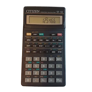 CITIZEN Calculadora Científica SR-166 Estuche Rígido Extraíble Funcionamiento Probado - Imagen 1 de 5