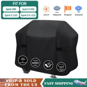 600D BBQ Gas Grill Cover 48" Waterproof for Weber Spirit/II 200 E210 2 Burner - Picture 1 of 8