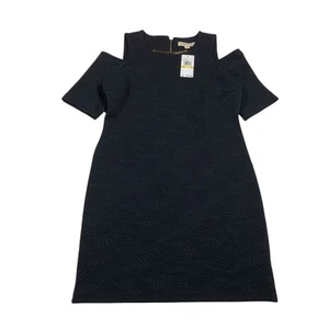 Michael Michael Kors | Black Short Sleeve Cold Shoulder Dress | Women's Size M - Picture 1 of 10
