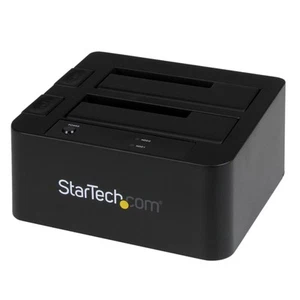 StarTech.com Dual-Bay USB 3.0 / eSATA to SATA Hard Drive Docking Station, Extern - Picture 1 of 7