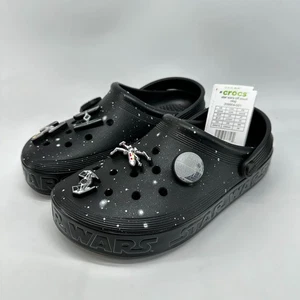 Crocs Star Wars Fuera de la Cancha Zueco Zapatos Negro Unisex Adultos M 6 W 8 Sin Cordones - Imagen 1 de 13