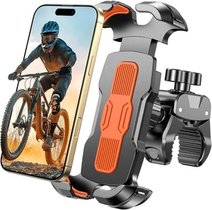 Bike Phone Holder, [Quick Release & 360° Rotation] Motorbike Phone Mount, Secure - Picture 1 of 8