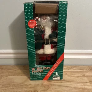 VTG Holiday Creations 16" Musical Animated Santa Claus 1993 Holiday Figure NOB - Picture 1 of 17