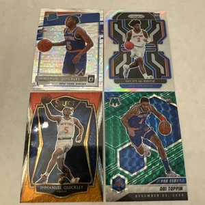 Lote de 4 tarjetas Prizm de novato NY Knicks 2019-24 56 Total Panini Optic NBA plateadas - Imagen 1 de 9