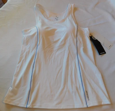 Camiseta sin mangas Head Dri-Motion para mujer y mujer talla XL blanca fuerte nueva con etiquetas Foto 1 de 4